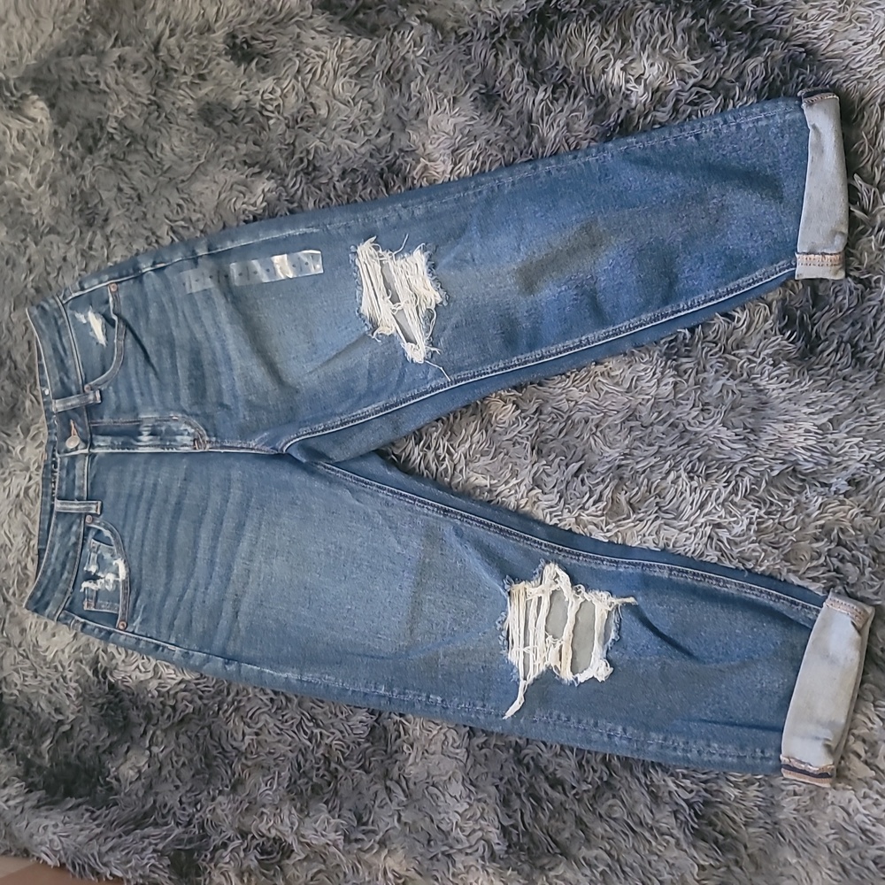 AEO Mom Straight Jeans